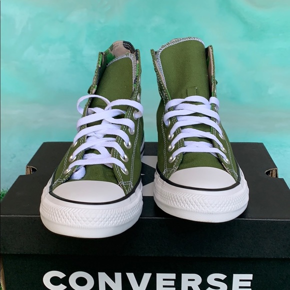 CONVERSE CTAS POCKET HI CYPRESS GREEN/BLACK/WHT WM - Picture 8 of 16